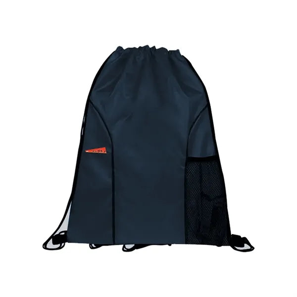 Dual Pocket Drawstring Backpack