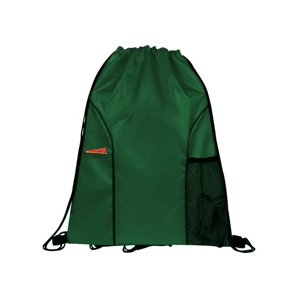 Dual Pocket Drawstring Backpack