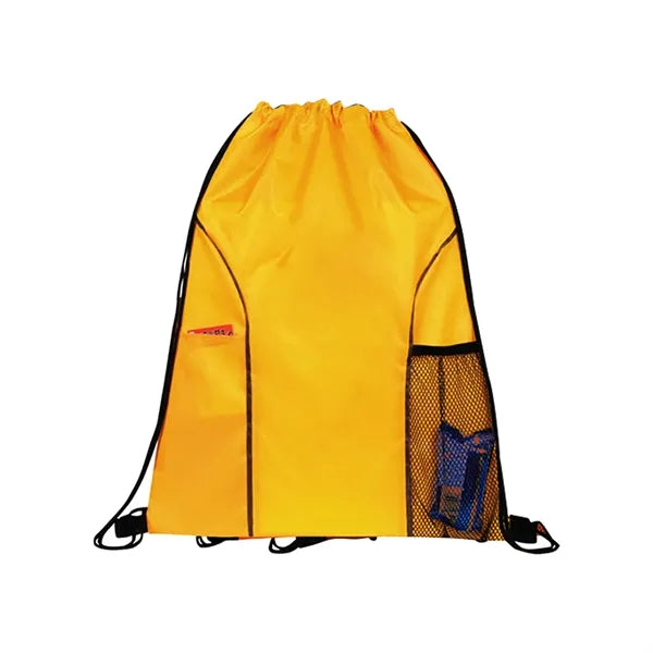 Dual Pocket Drawstring Backpack