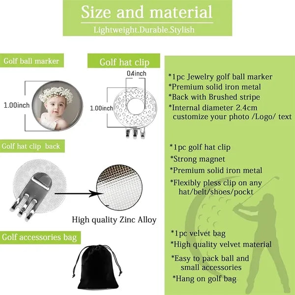 Custom Golf Ball Marker and Hat Clip