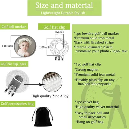 Custom Golf Ball Marker and Hat Clip