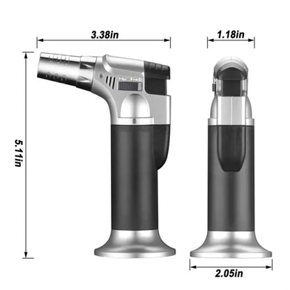 Multifunctional Refillable Butane Torch Windproof Lighter