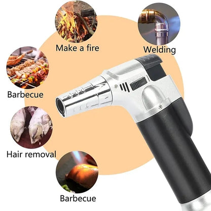 Multifunctional Refillable Butane Torch Windproof Lighter