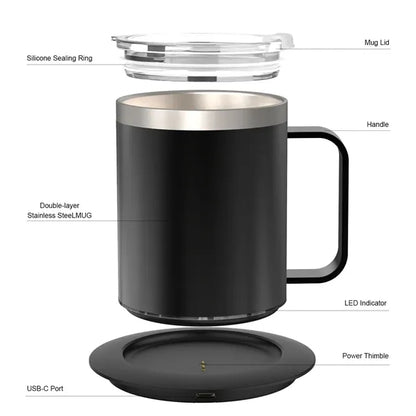Self-heating Stainless Steel Mug Set