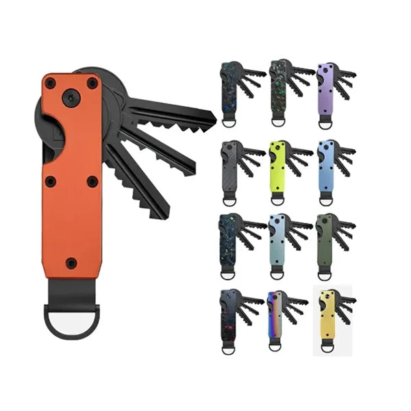 Compact Metallic Keychain