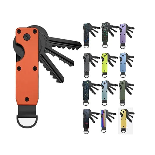 Compact Metallic Keychain