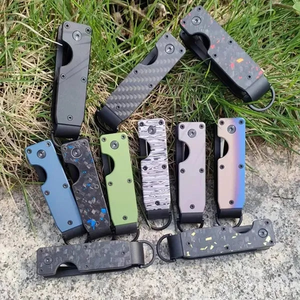 Compact Metallic Keychain