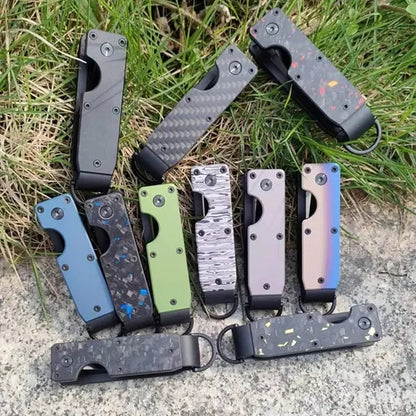 Compact Metallic Keychain