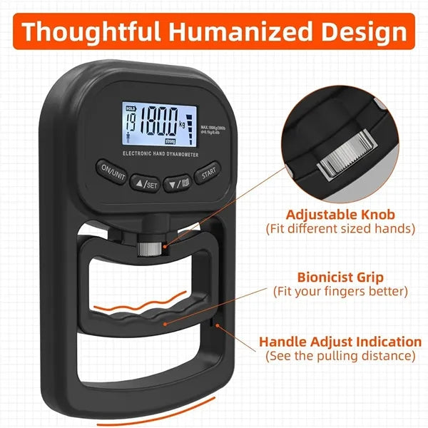 Rechargeable Adjustable Electronic Hand Dynamometer