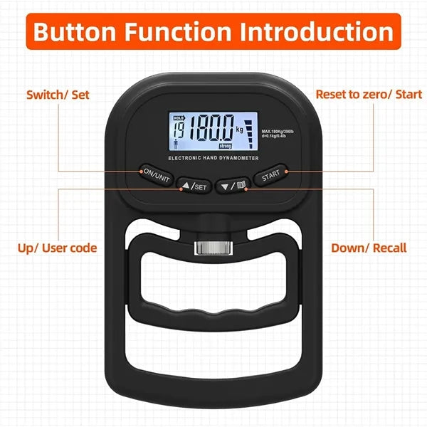 Rechargeable Adjustable Electronic Hand Dynamometer