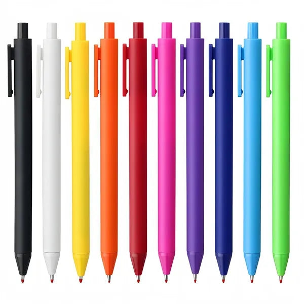 Plastic Click Action Matte Finish Gel Ink Ballpoint Pen