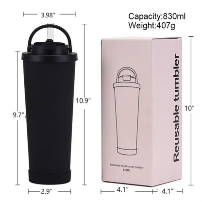 28oz Stainless Steel Tumbler with lid