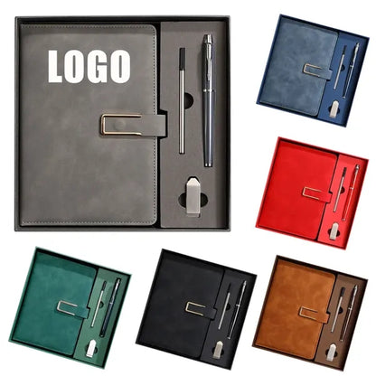 Business Office PU A5 Notebook Gift Set