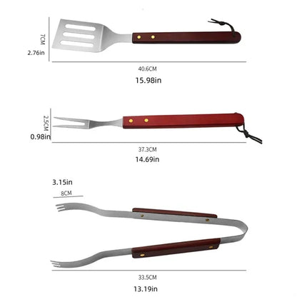 1 Set Stainless Steel  Tools BBQ Apron Glove