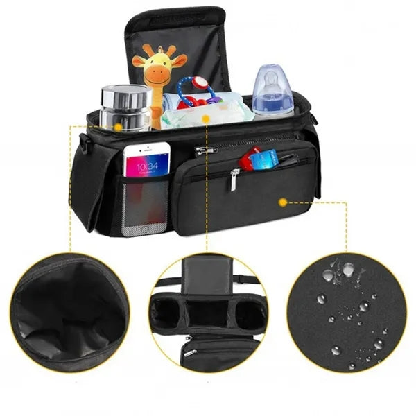 Stroller Organizer with Insulated Cup Holder