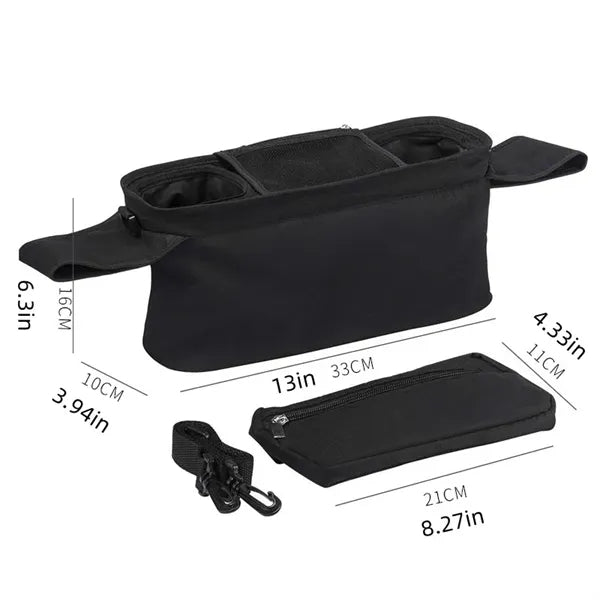 Stroller Organizer with Insulated Cup Holder
