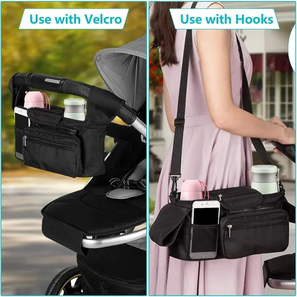 Stroller Organizer with Insulated Cup Holder
