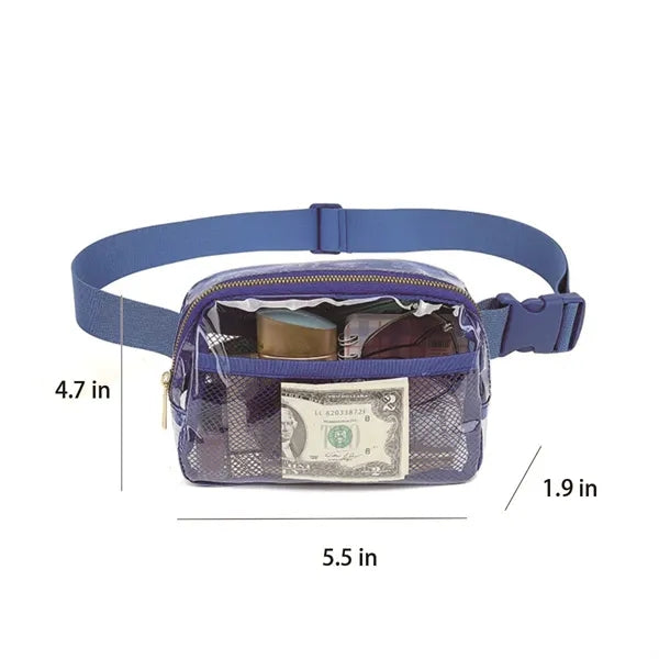 Stadium Approved Clear Belt Waist Bag with Adjustable Strap