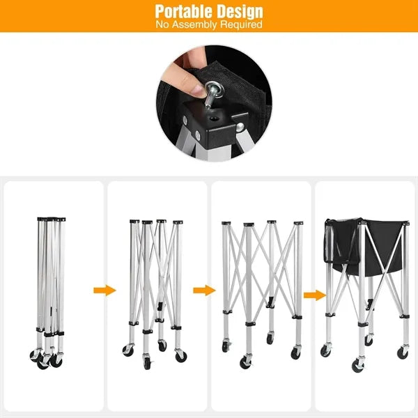 Foldable Tennis Ball Cart