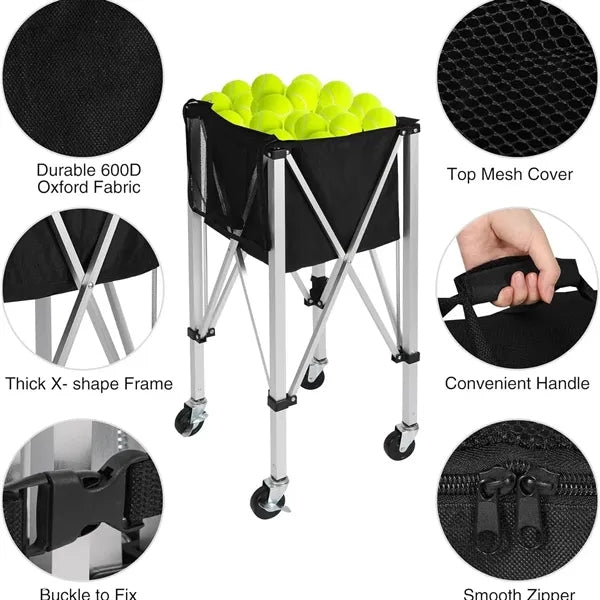 Foldable Tennis Ball Cart