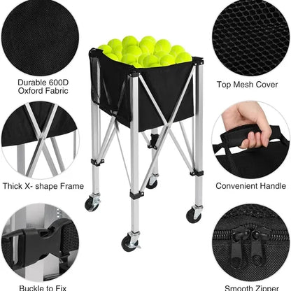 Foldable Tennis Ball Cart