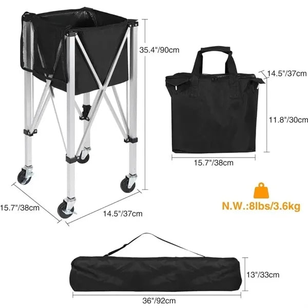 Foldable Tennis Ball Cart