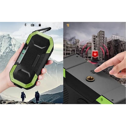 Bluetooth Hand Crank Emergency Radio Solar Power