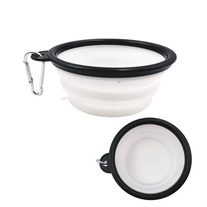 Collapsible TPE Dog Bowl W/ Carabiner