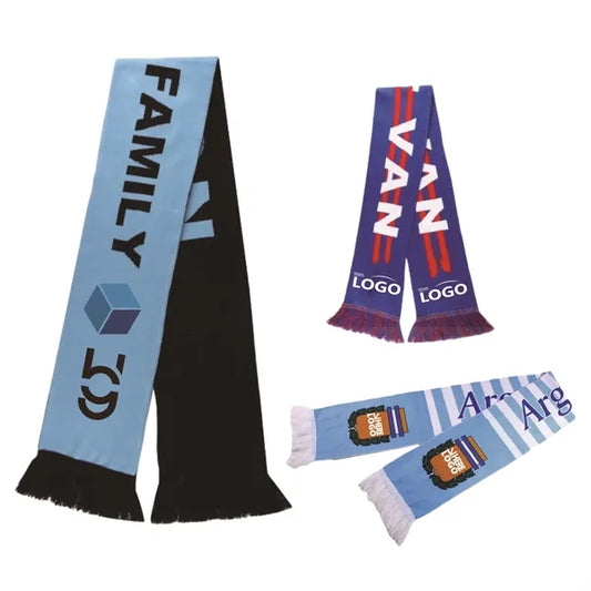 Knitted Stadium Soccer Scarf w/Fringe