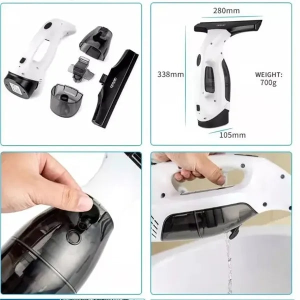 Window Vacuum Squeegee Cordless