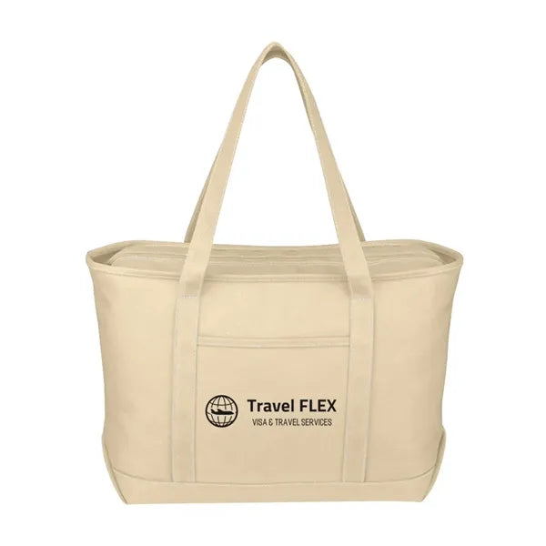 Large 24 oz. Starboard Cotton Canvas Tote Bag