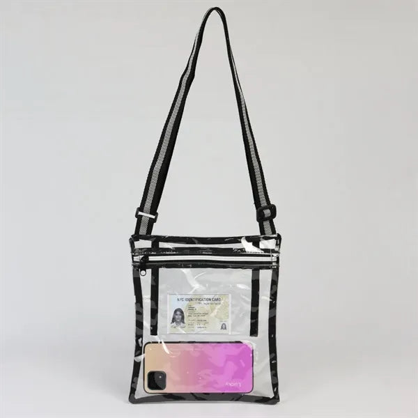 Clear PVC Shoulder Bag (9" X 10")