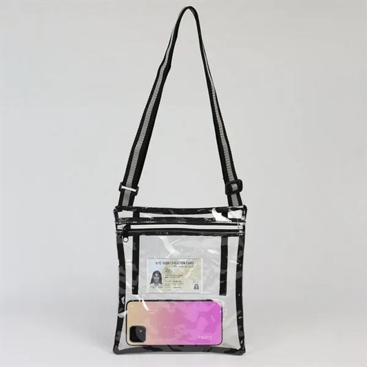 Clear PVC Shoulder Bag (9" X 10")