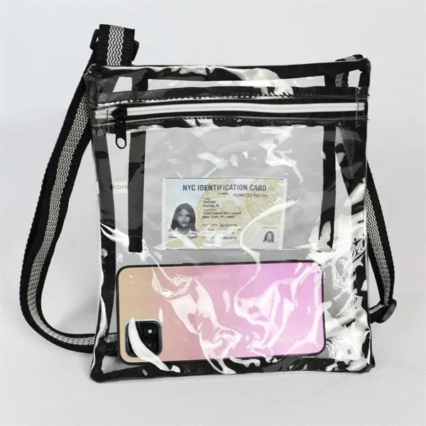 Clear PVC Shoulder Bag (9" X 10")