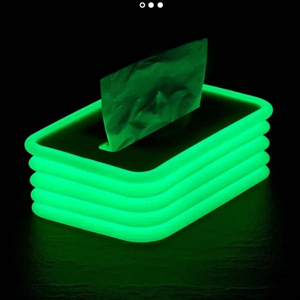 Foldable Silicone Bedroom Car Night light Tissue Box