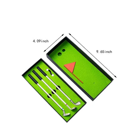 Multifunctional portable mini desktop golf ballpoint pen set