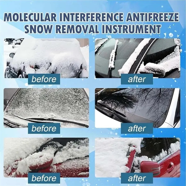Portable antifreeze vehicle car ice snow removal device
