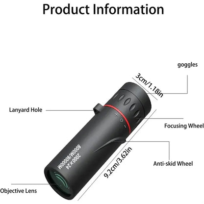 Mini Monocular Focus Optics Telescope With Phone Adaptor