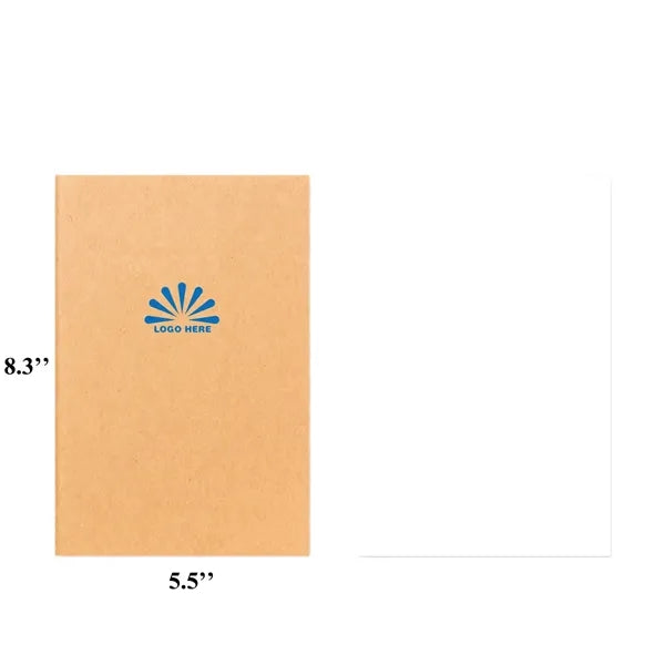 A5 Size Kraft Notebook 30 Sheets MOQ 100