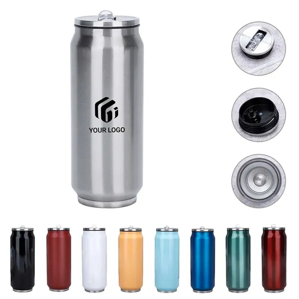 17oz Stainless Steel Vacuum Insulated Tumbler with Straw