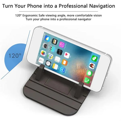 Universal anti-slip GPS dashboard pad phone holder for car