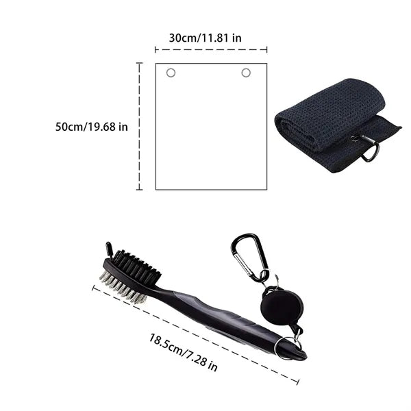 Versatile portable essential golf accessories clean tool set