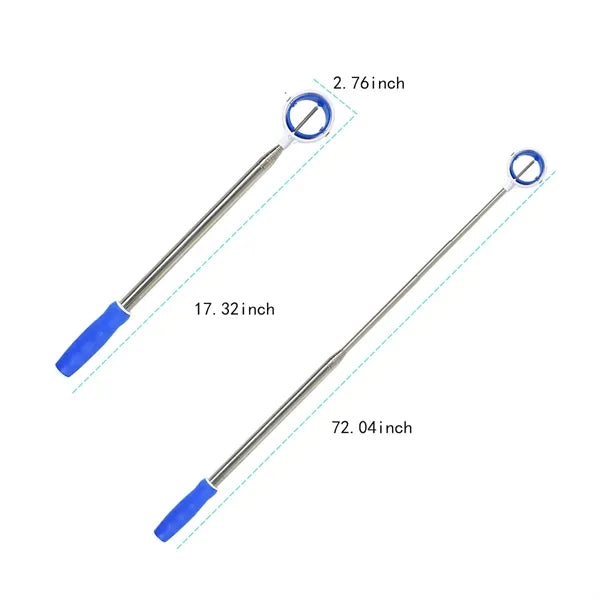 Versatile portable telescopic spring golf ball retriever