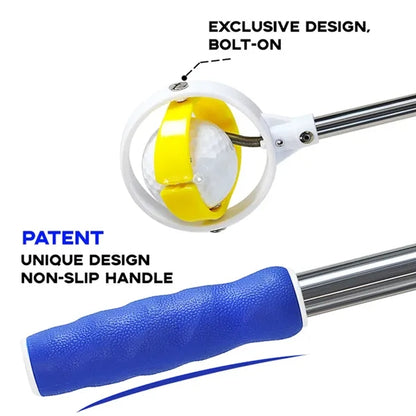 Versatile portable telescopic spring golf ball retriever