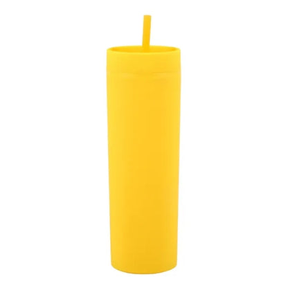 16oz double wall plastic straw cup