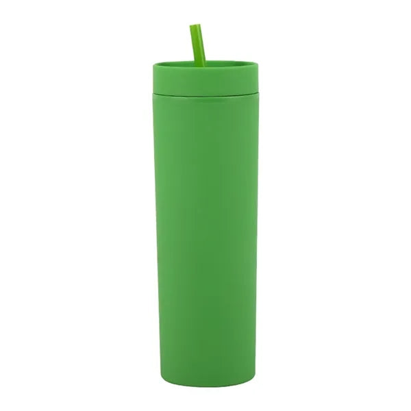 16oz double wall plastic straw cup