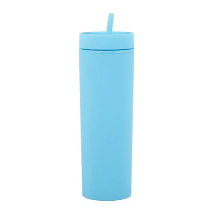 16oz double wall plastic straw cup