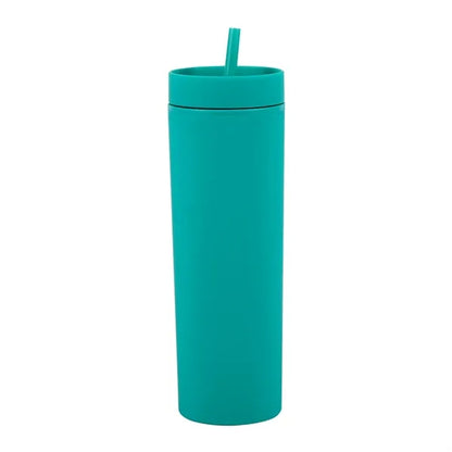 16oz double wall plastic straw cup