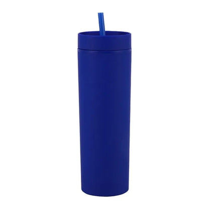 16oz double wall plastic straw cup