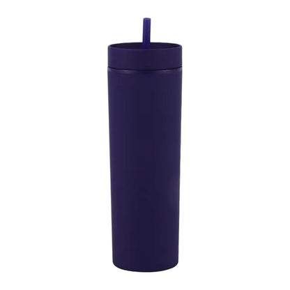 16oz double wall plastic straw cup